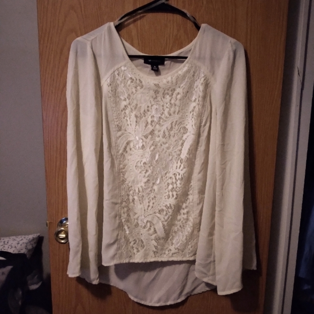 M AB Studio Long Sleeve Blouse